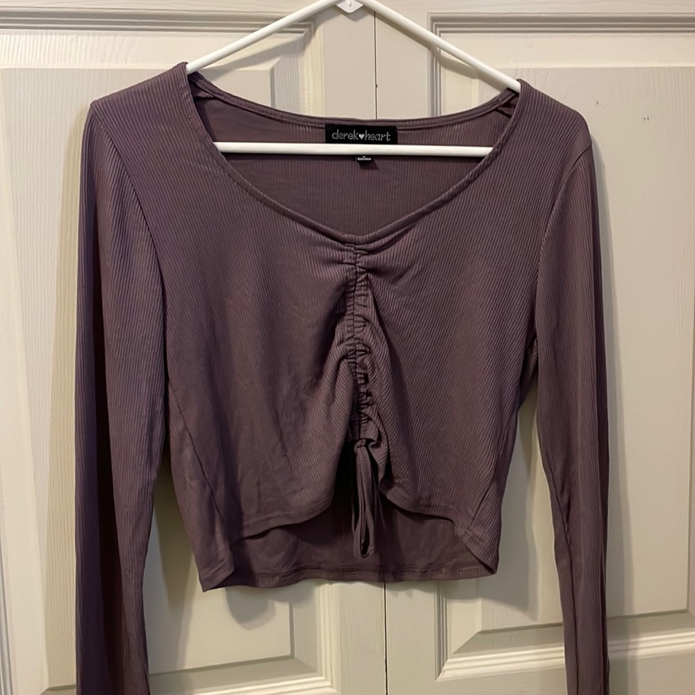 cinched purple top!